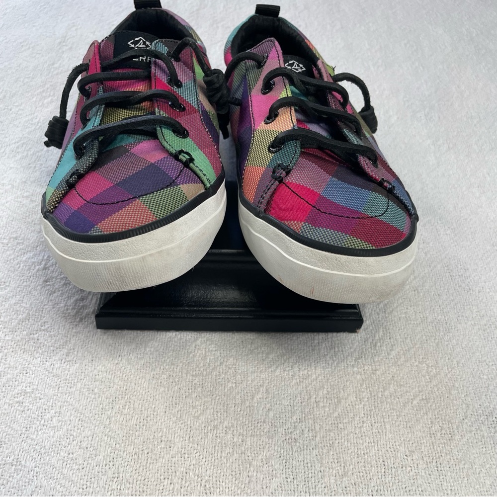 Sperry Women's Colorful Plaid Sneakers~‎ Sz 9.5 - Picture 5 of 11